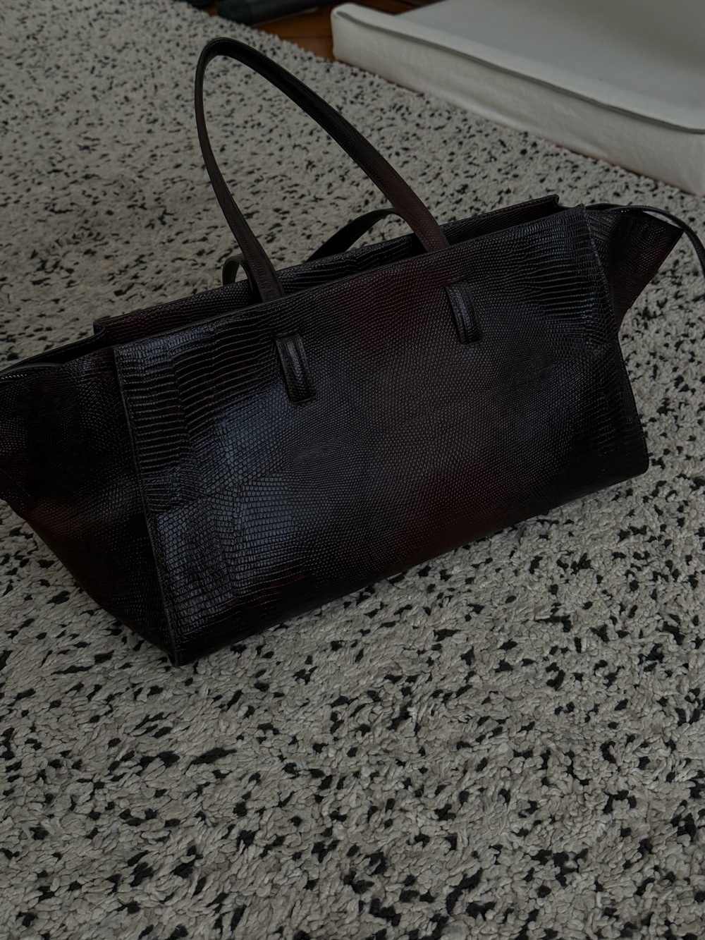 COS Monument Leather Tote Bag